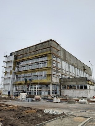 Строительная готовность здания Национальной библиотеки им. М.Н. Хангалова в посёлке Усть-Ордынский составляет 80%