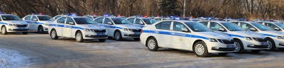 В Рязани состоялось торжественное вручение новых патрульных автомобилей сотрудникам Госавтоинспекции
