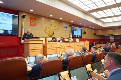 Начальник ГУ МВД России по Иркутской области выступил с отчетом перед депутатами Законодательного Собрания