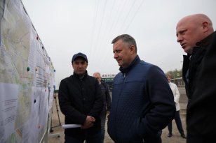 Игорь Кобзев посетил площадку, где в этом году начнётся строительство теплового луча