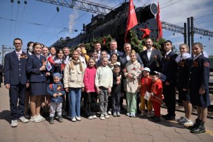 В Иркутске встретили «Поезд Победы»