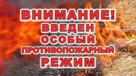 В Забайкалье вводится особый противопожарный режим