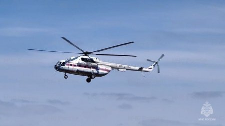Вертолет Ми-8 МЧС России заступил на пожароопасное дежурство в Забайкалье