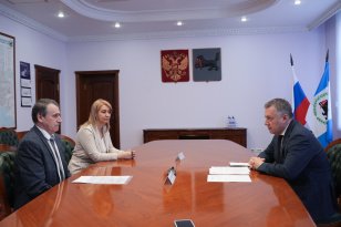 Игорь Кобзев встретился с исполняющим обязанности мэра Тайшетского района Михаилом Малиновским