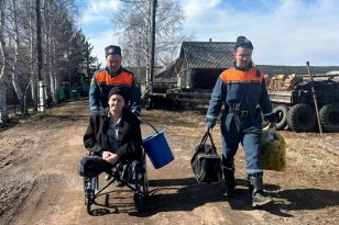 Спасатели дежурят в селе Преображенка Катангского района