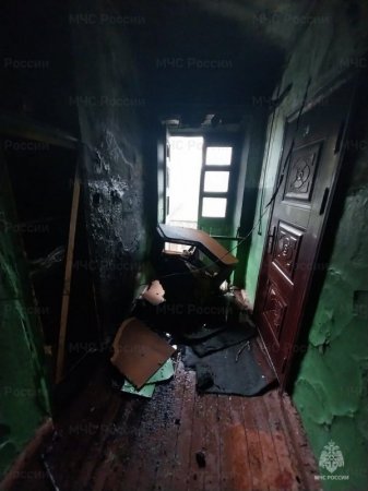 Огнеборцы спасли двух человек на пожаре в Забайкальском районе