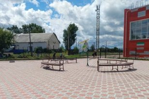 В селе Новожилкино Усольского района завершили работы по благоустройству Сквера спортивных достижений